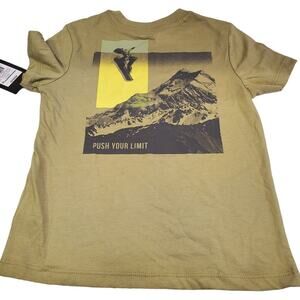 Boys Art Class Snowboarding Shirt Push Your Limit Size XSmall 4/5 NEW TShirt